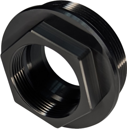 Black threaded hex bushing plumbing adapter