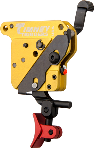 Gold and black rifle trigger assembly