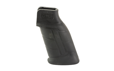 Black angled pistol grip isolated on white background