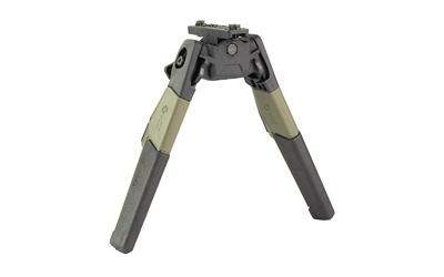Folding bipod with adjustable legs on white background