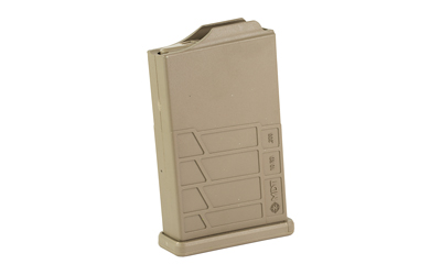 Tan rifle magazine isolated on white background