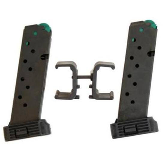 Two handgun magazines and speed loader tool
