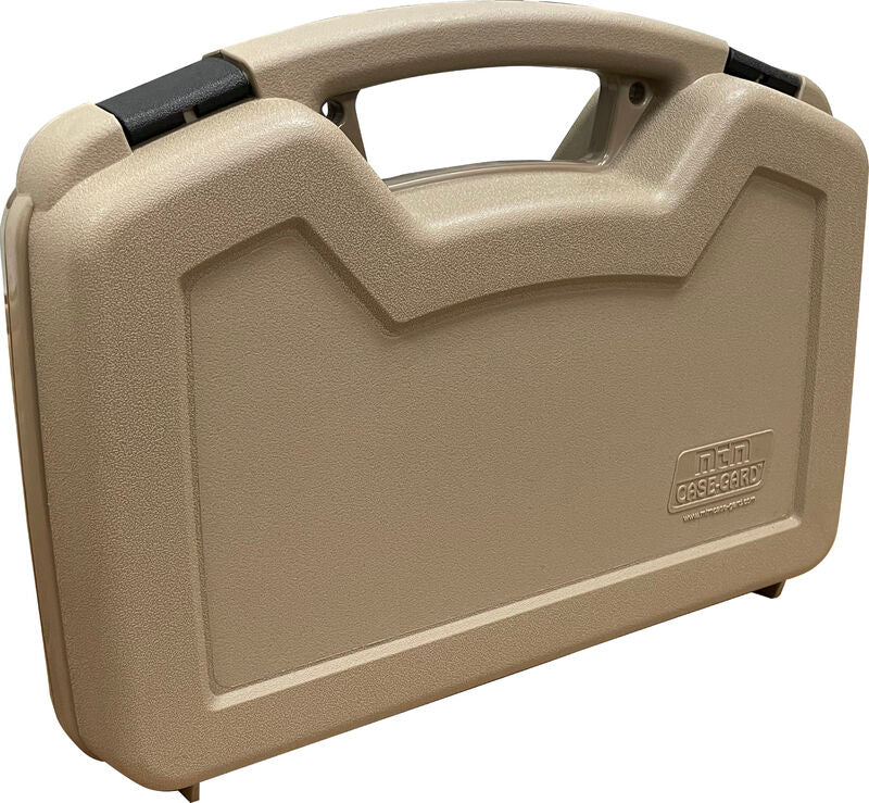Tan hard plastic pistol carrying case