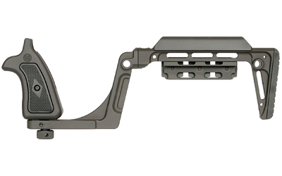 Tactical rifle chassis with adjustable stock and grip