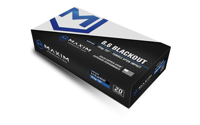 Maxim 8.6 Blackout ammunition box