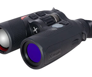 Compact black night vision binoculars with dual lenses