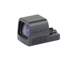 Compact gray reflex red dot sight optic