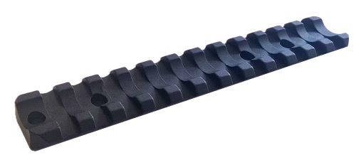 Black metal Picatinny rail mount base