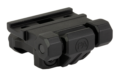 Black quick-release optic rail mount