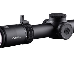 Black rifle scope isolated on white background