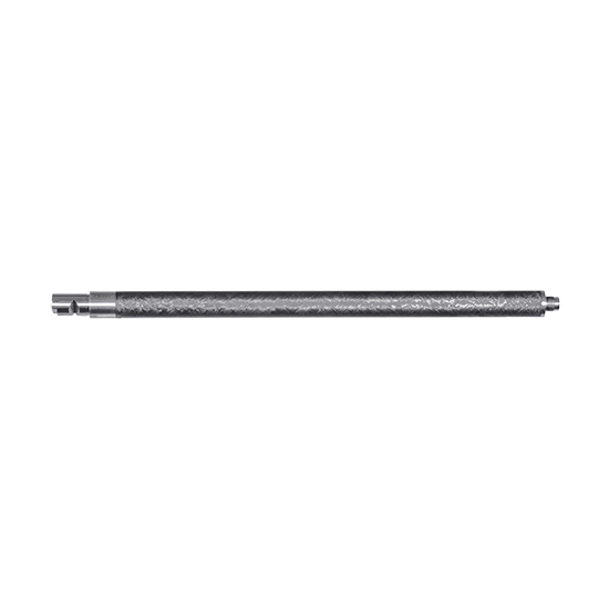 Textured metal roller shaft isolated on white background