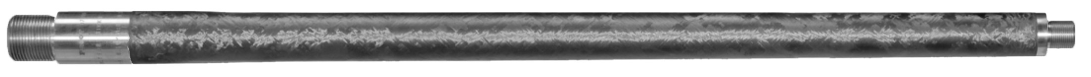 Long metal threaded pipe with textured surface