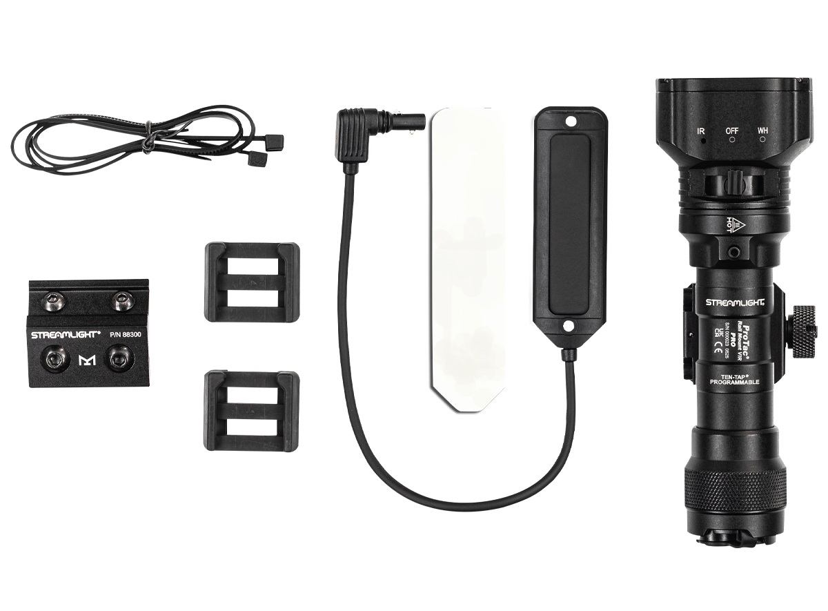 Streamlight ProTac weapon light with mounting accessories