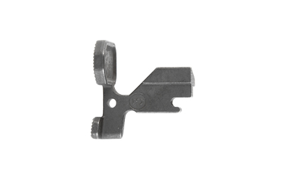 Small machined metal mechanical component on white background