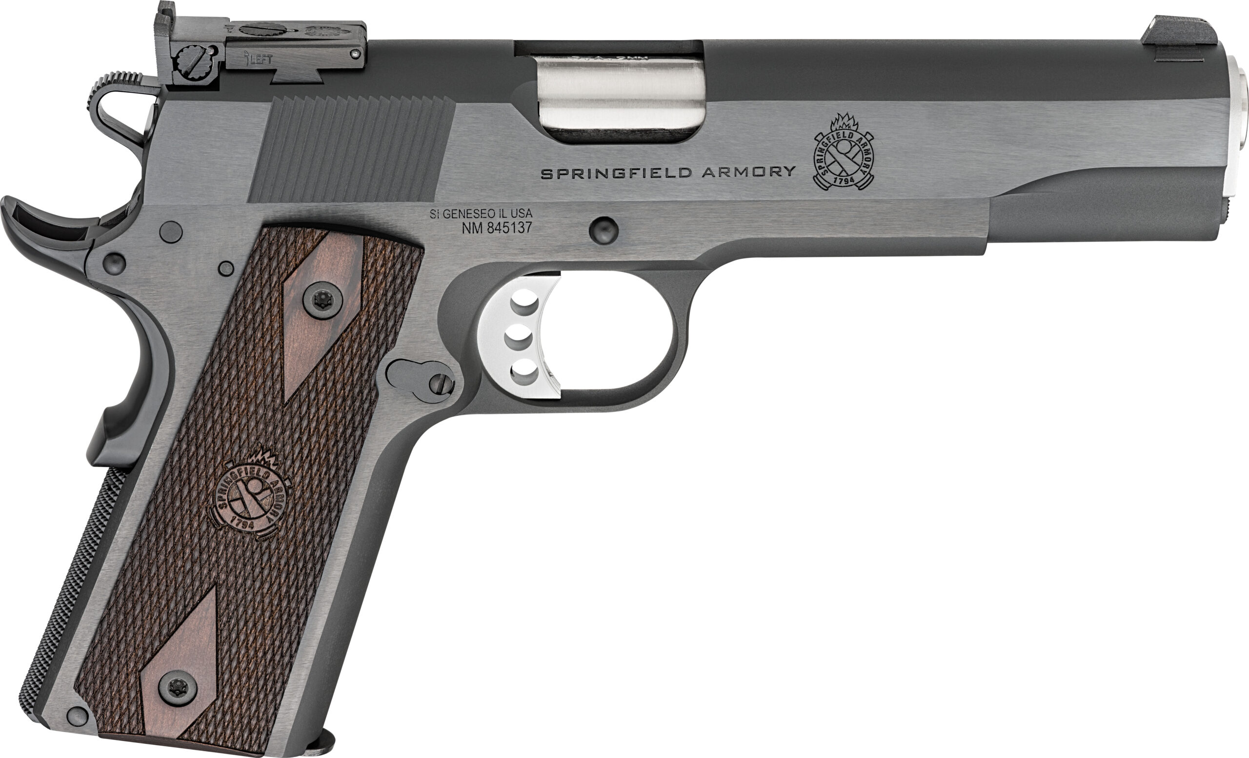 Springfield Armory 1911-style handgun side view