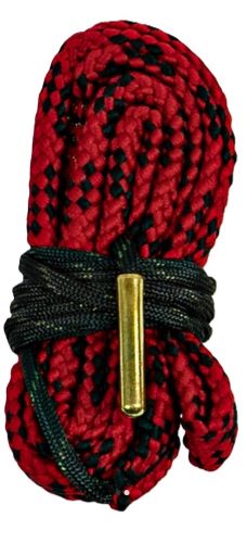 Coiled red and black braided rope bundle