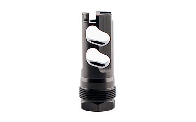 Black cylindrical valve component with white inserts