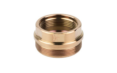 Brass threaded pipe adapter fitting