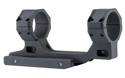Black dual-ring rifle scope mount base