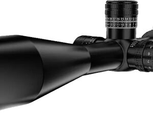 Black rifle scope isolated on white background