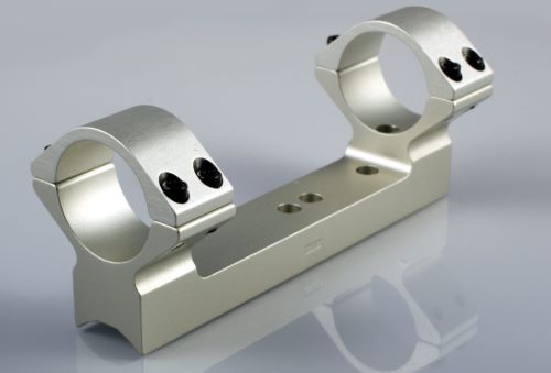 Aluminum rifle scope mount with dual rings