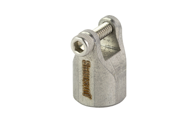 Metal cable clamp with bolt and hex screw