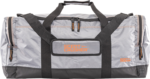 Gray Scott Explorer duffel bag with black straps