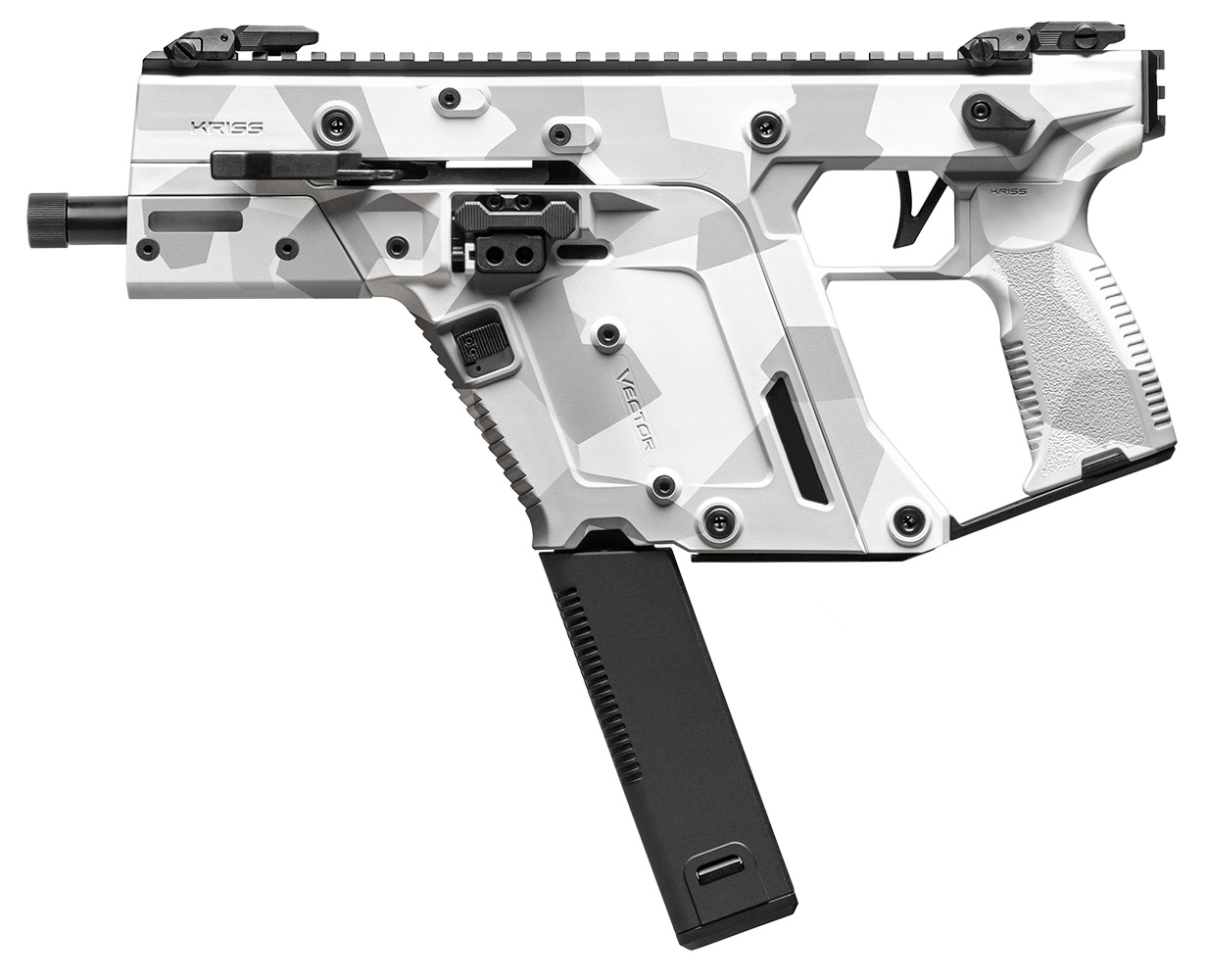 KRISS Vector pistol with white camo finish