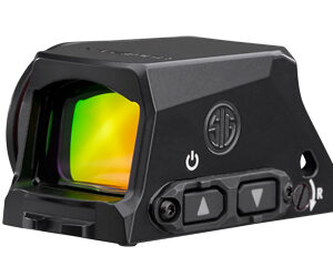 Compact red dot reflex sight with tinted lens