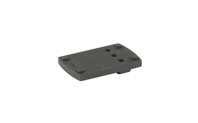 Dark gray mounting plate with holes