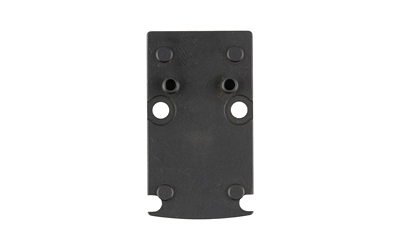 Black metal mounting plate with multiple holes