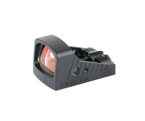 Compact black red dot reflex sight optic