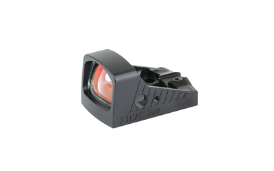 Compact black red dot reflex sight optic