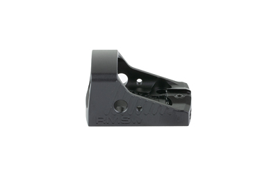 Compact black reflex sight on white background