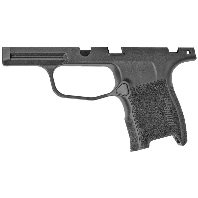 Black Sig Sauer pistol frame and grip module