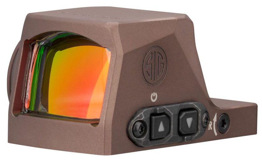 Compact red dot sight with reflective lens