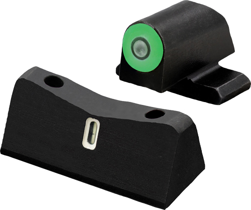 Handgun front and rear sight components