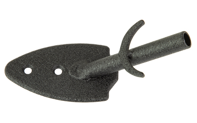 Metal garden trowel head with socket