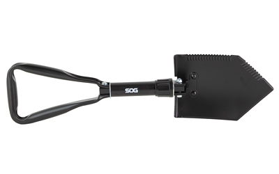Compact black folding entrenching shovel tool