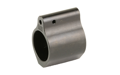Metal firearm barrel gas block component