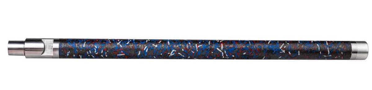 Colorful acrylic rod with metal end caps