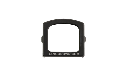 Black arched firearm accessory labeled TANGODOWN.COM