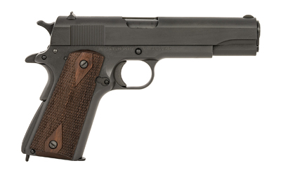 Side view of a semi-automatic handgun