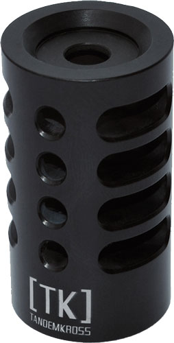 Black TK TandemKross muzzle brake with side ports