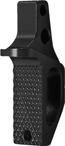 Black textured metal firearm grip component