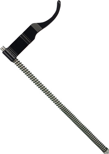 Metal orthopedic screw with black handle
