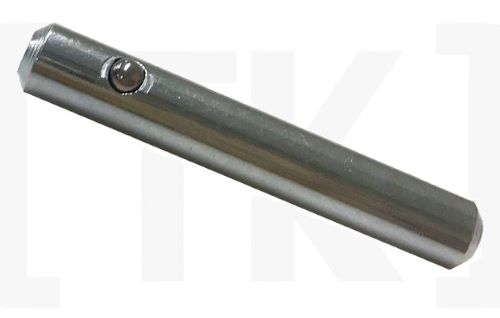 Metal detent pin with spring-loaded ball