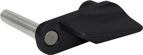 Black adjustable clamping lever with metal shaft