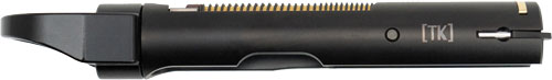 Black hair straightener with comb attachment