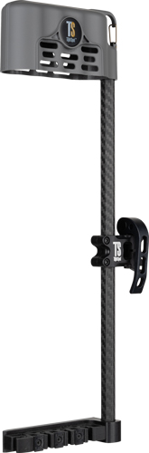 Carbon fiber bow quiver with mounting bracket